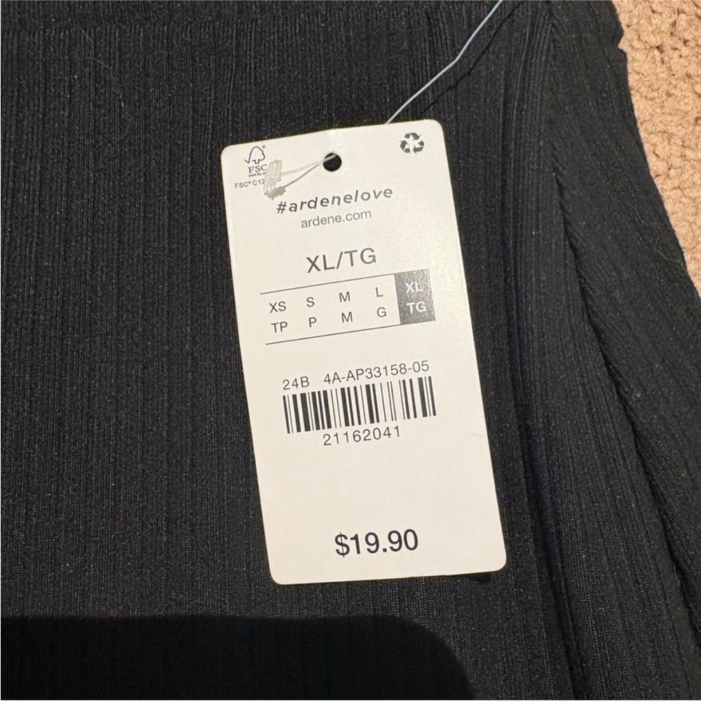 NWT Ardene Classic Black Pencil Skirt size xl - Picture 2 of 4